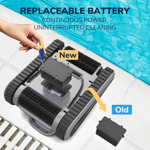 New Crab Cordless Robotic Pool Vacuum Seauto